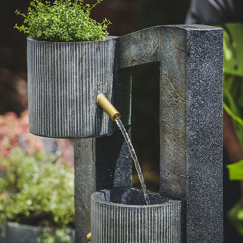 Adante Cylinder Spout Cascade Water Feature