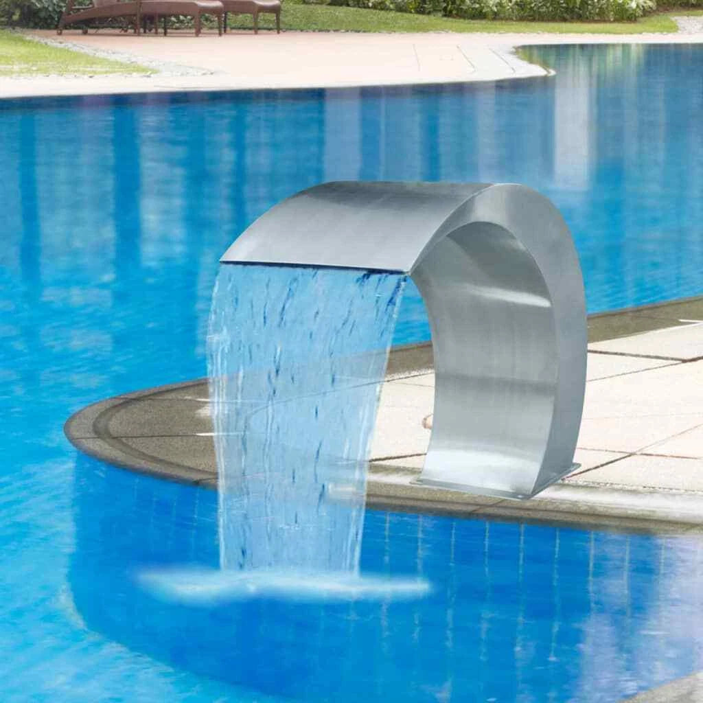 Garden Waterfall/Pool Fountain Stainless Steel. 45x30x60 cm
