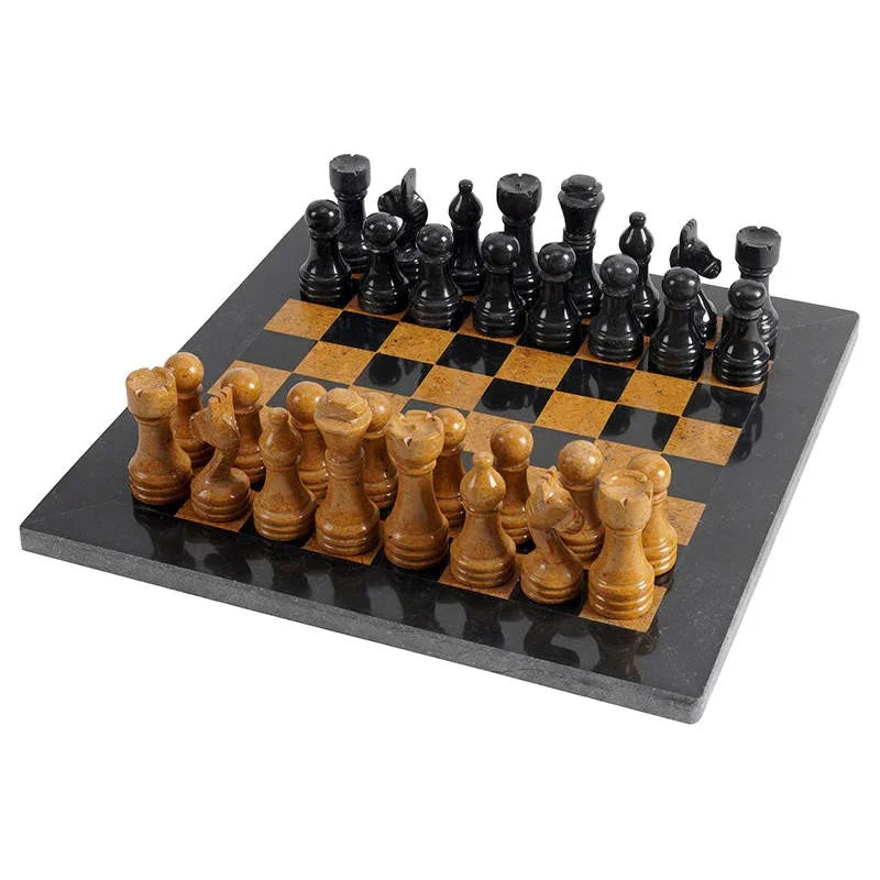 Archaia Marble Chess Set, 30cm, White / Black