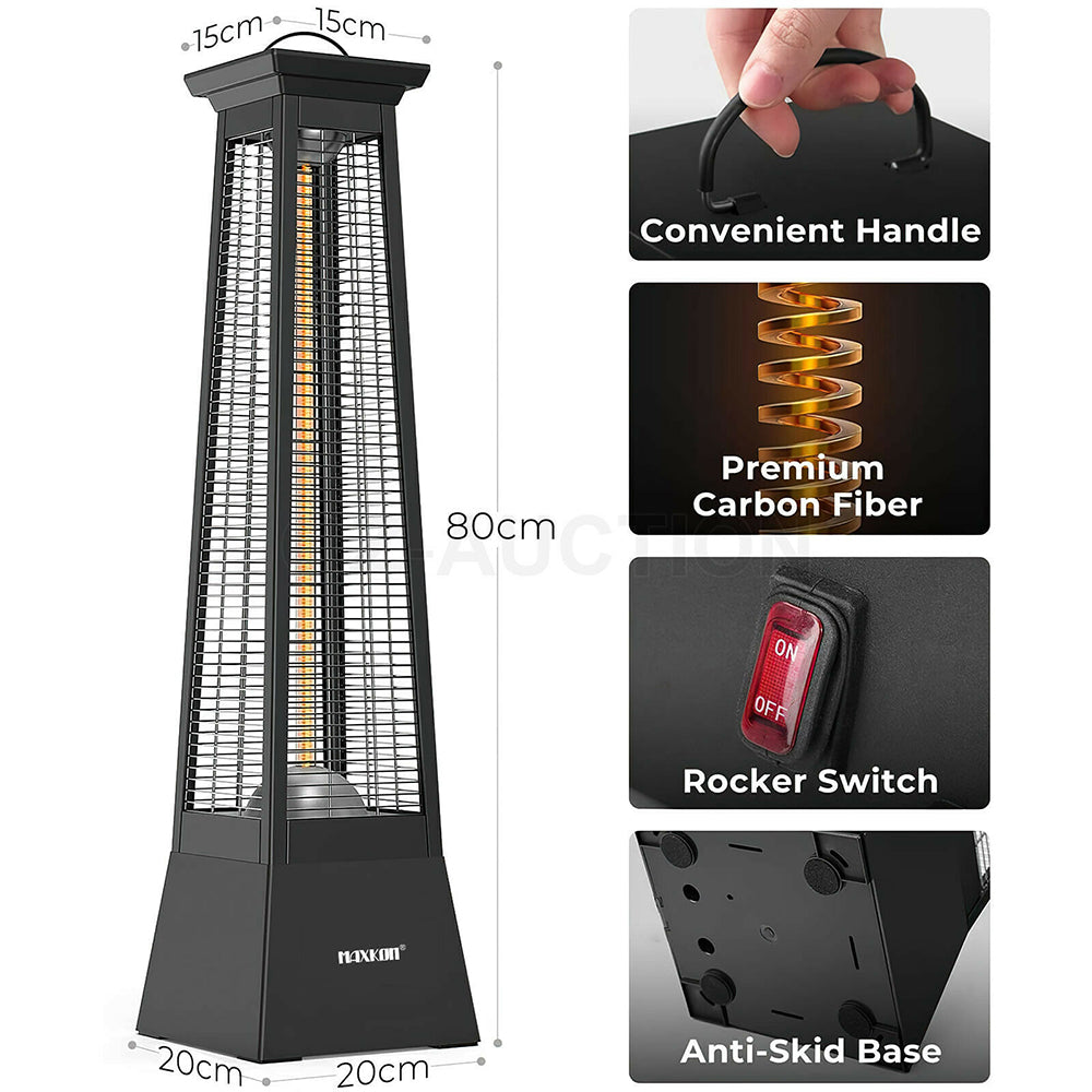 2000W Infrared All Surround Tower Heater - Indoor/Outdoor