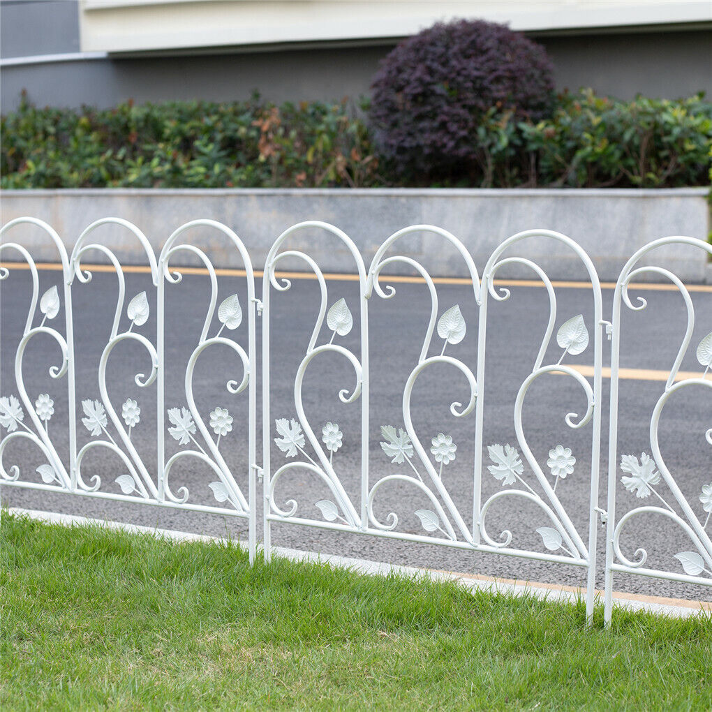 Larissa 5 Panel Wrought Iron Decorative Garden Fence