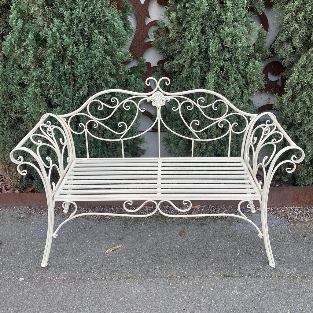 Lula Garden Bench Seat - Antique Cream