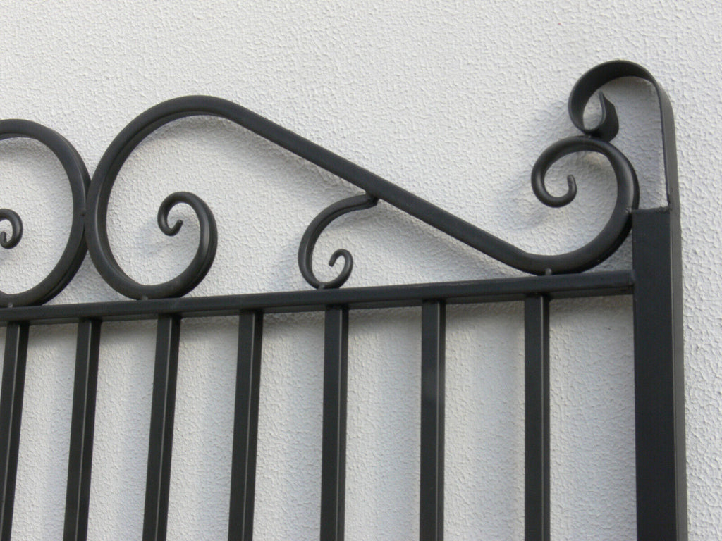 Rochelle Black Wrought Iron Gate 191cm H x 117.5cm W