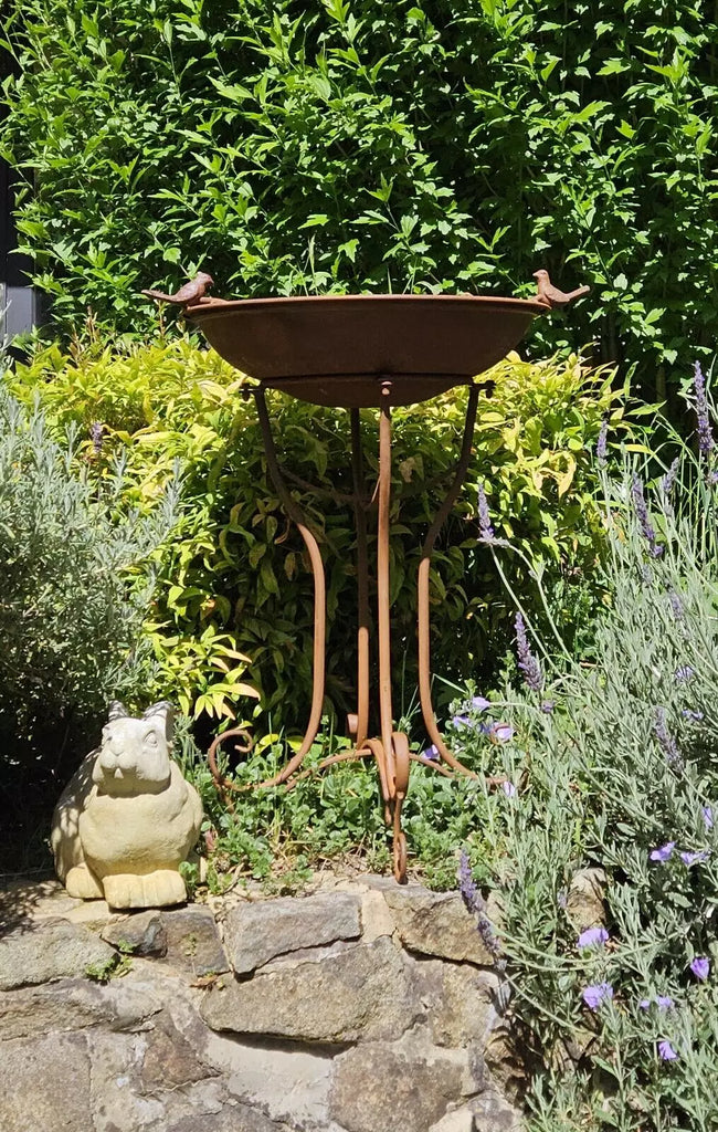 Girolamo Bird Feeder/Bath. 75 cm high. Brilliant Green
