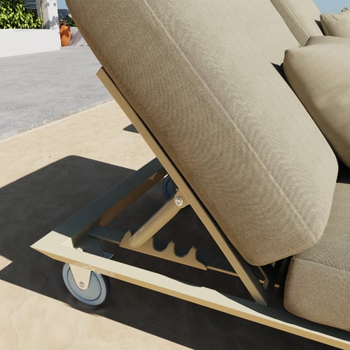 Acapulco Aluminium Alloy Single Sun Lounge