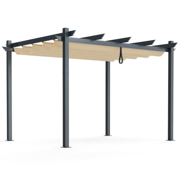 Bergamo Pergola with Retractable Canopy Cover