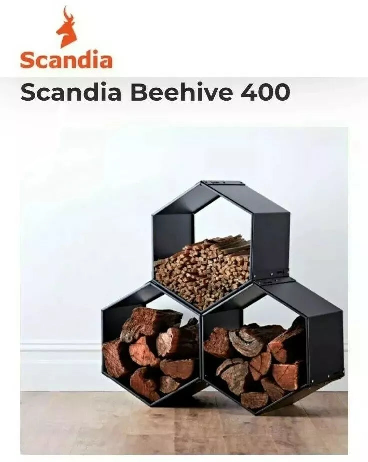 Mandala Hexagonal Firewood Storage Holder