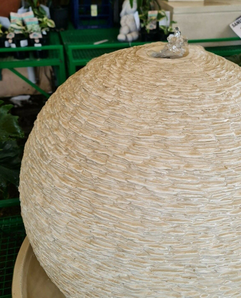 Kalini Pebbled Ball Water on Round Base. 78x76x70cm