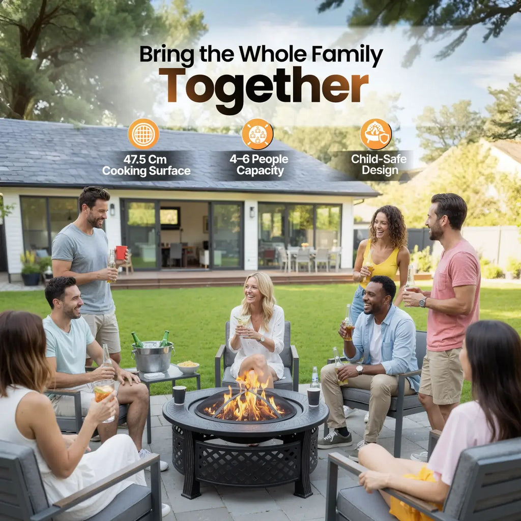 Fiera Ember Ring - 2 in 1 Fire Pit & BBQ
