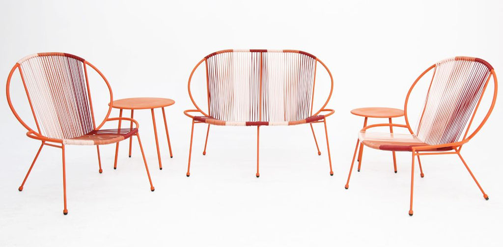 Rocca 5pc Steel Rattan Lounge Set