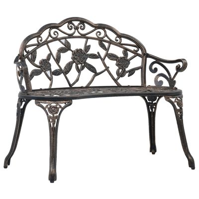 Fabiola Garden Bench 100 cm Cast Aluminium - 4 Colours