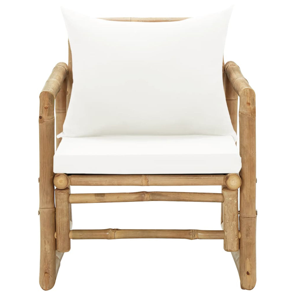 Lucca 2 pc Bamboo Chair Set w/Cushions