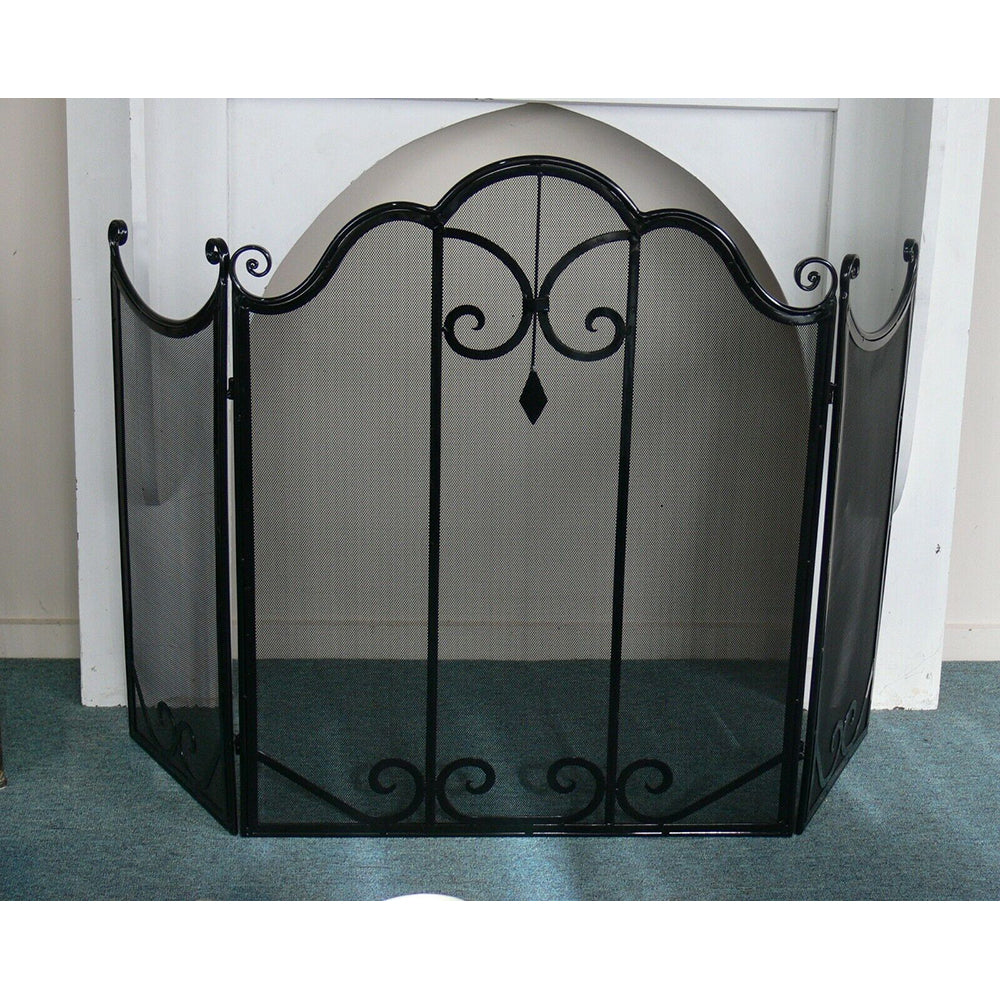 L'Occitane Wrought Iron Fire Screen - Black or Gold