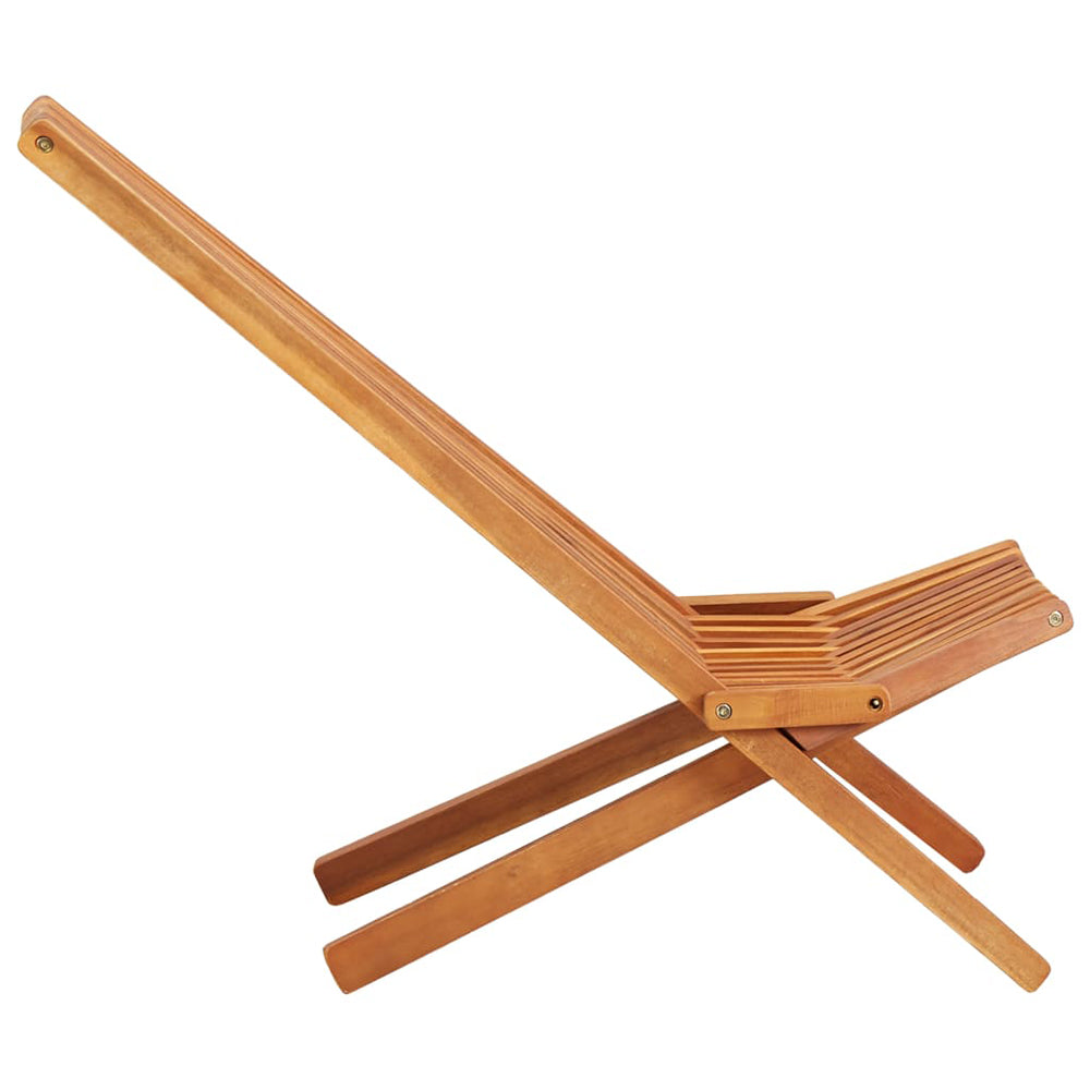 Collini Folding Outdoor Lounge Chair - Solid Acacia Wood