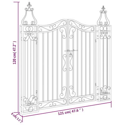 Rinji Ornamental Garden Gate - Wrought Iron  5 Sizes