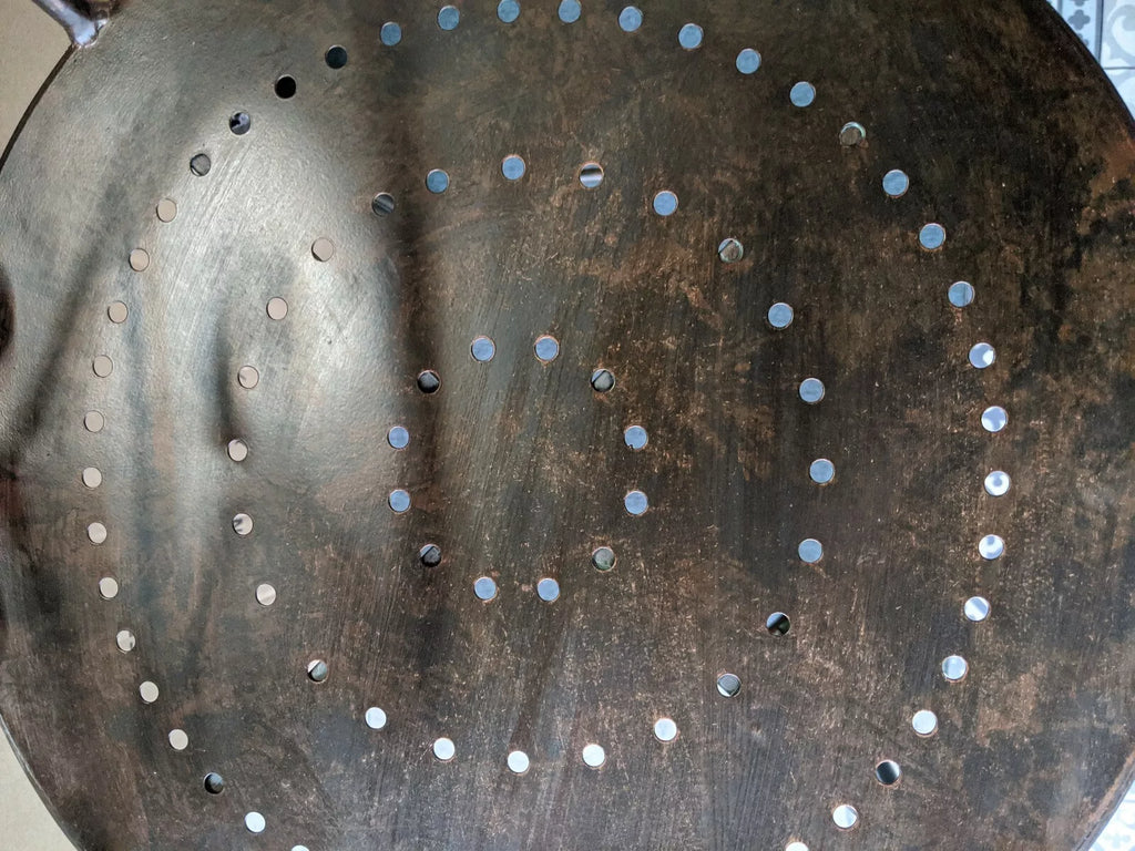 Manon Traditional Wrought Iron Bistro Chair.Bar. Antique Brown