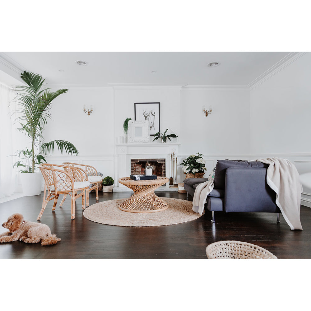 Chara Rattan Cross Woven Coffee Table