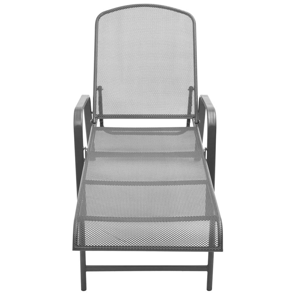 Carrera Set : 2 Steel Mesh Sun Loungers w/Table