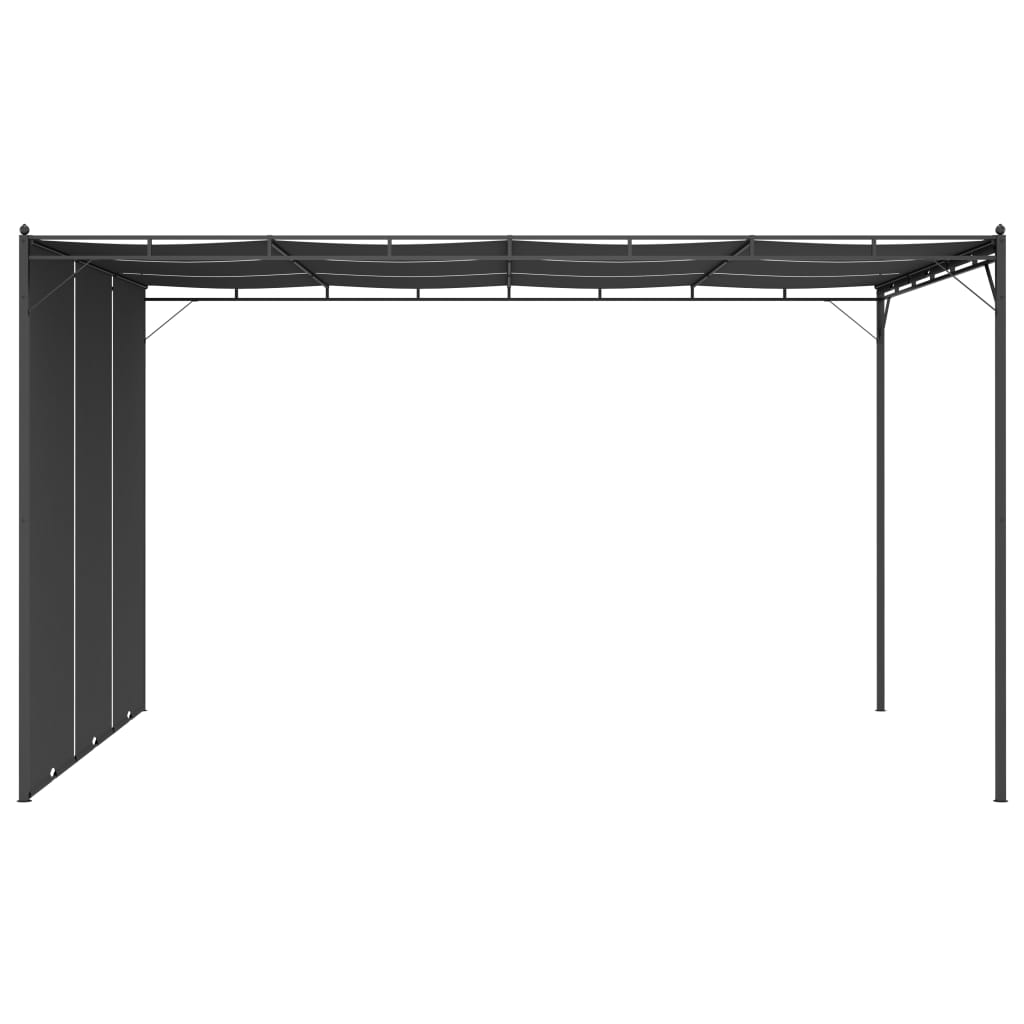 Avezzano Garden Gazebo/Patio Sunshade with Side Curtain 4x3x2.25m