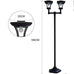 Riva Solar Lamp Post w/Single or Double Lamps