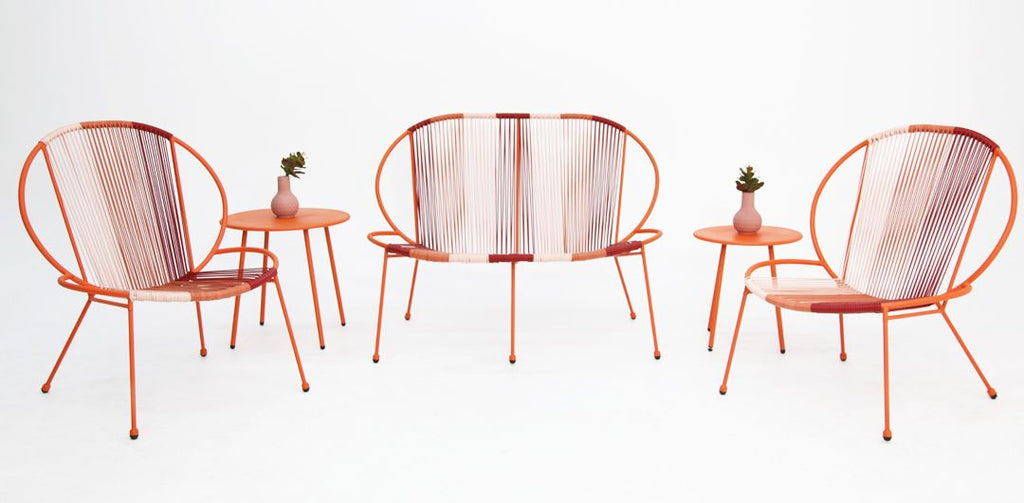 Rocca 5pc Steel Rattan Lounge Set