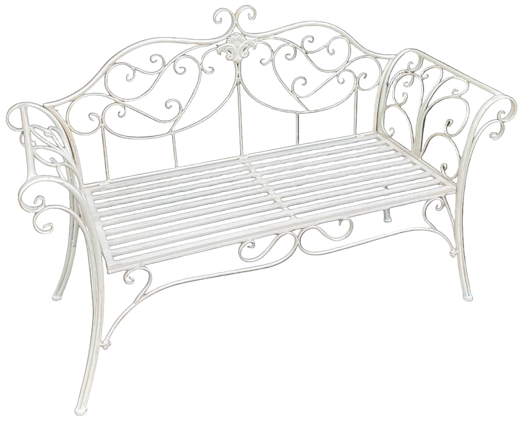 Lula Garden Bench Seat - Antique Cream