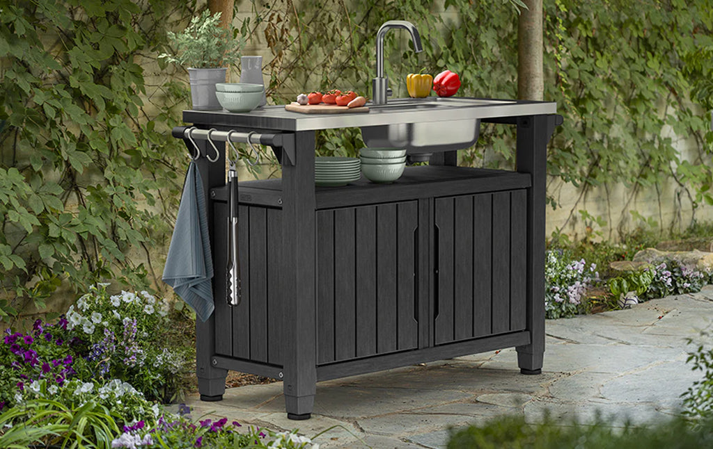 Avanta 134cm BBQ Entertainment Unit with Sink