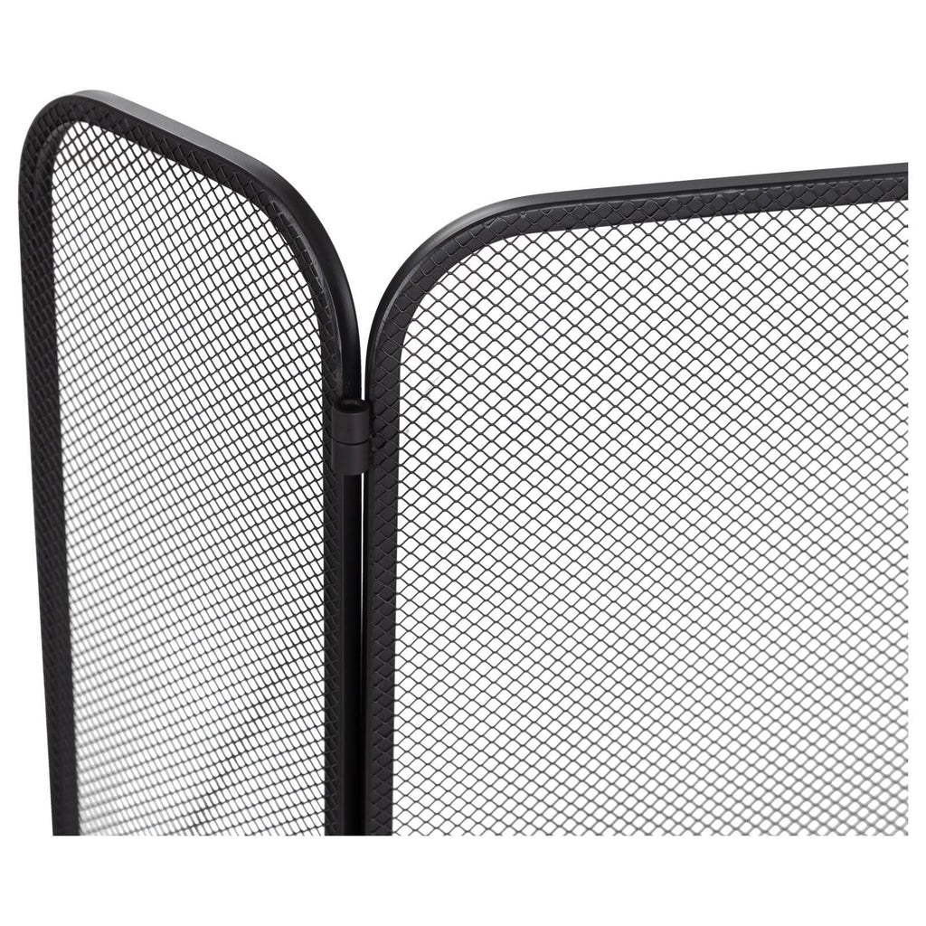 Systema 3-Fold Small 105x60cm Firescreen, Black