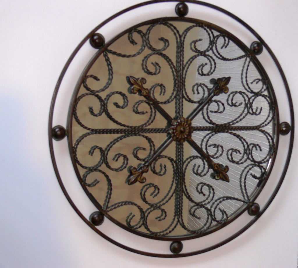 Esmee Round Outdoor Garden Mirror - Gold or Antique Brown