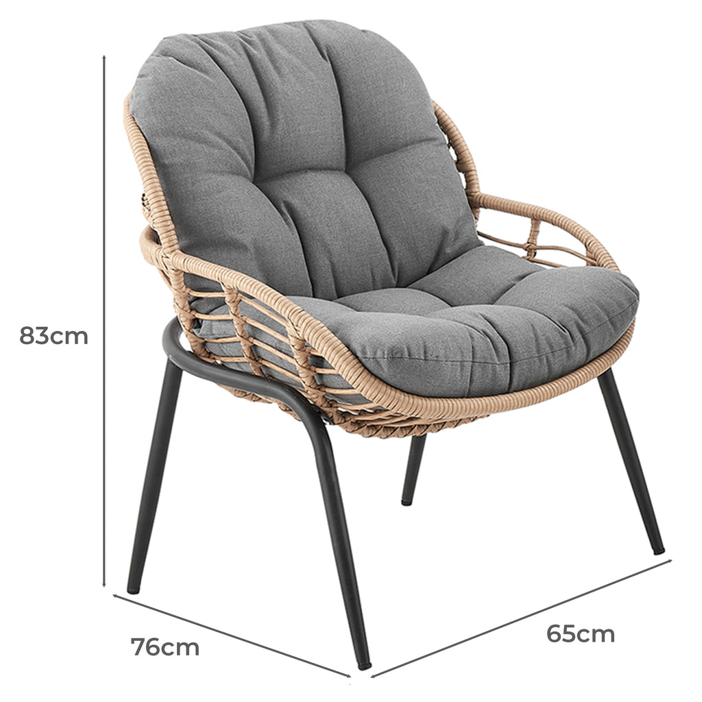 Tapachula 3pc Bistro/Lounge Set
