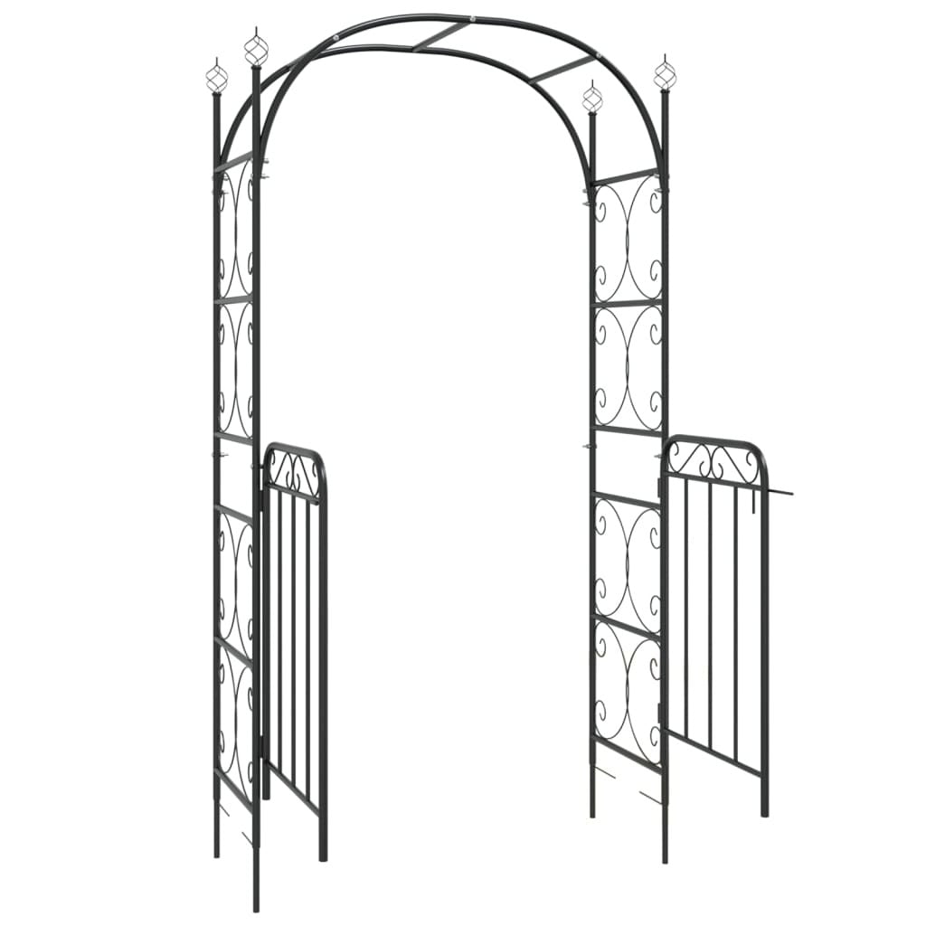 Emanuelle Black Garden Arch w/Gate