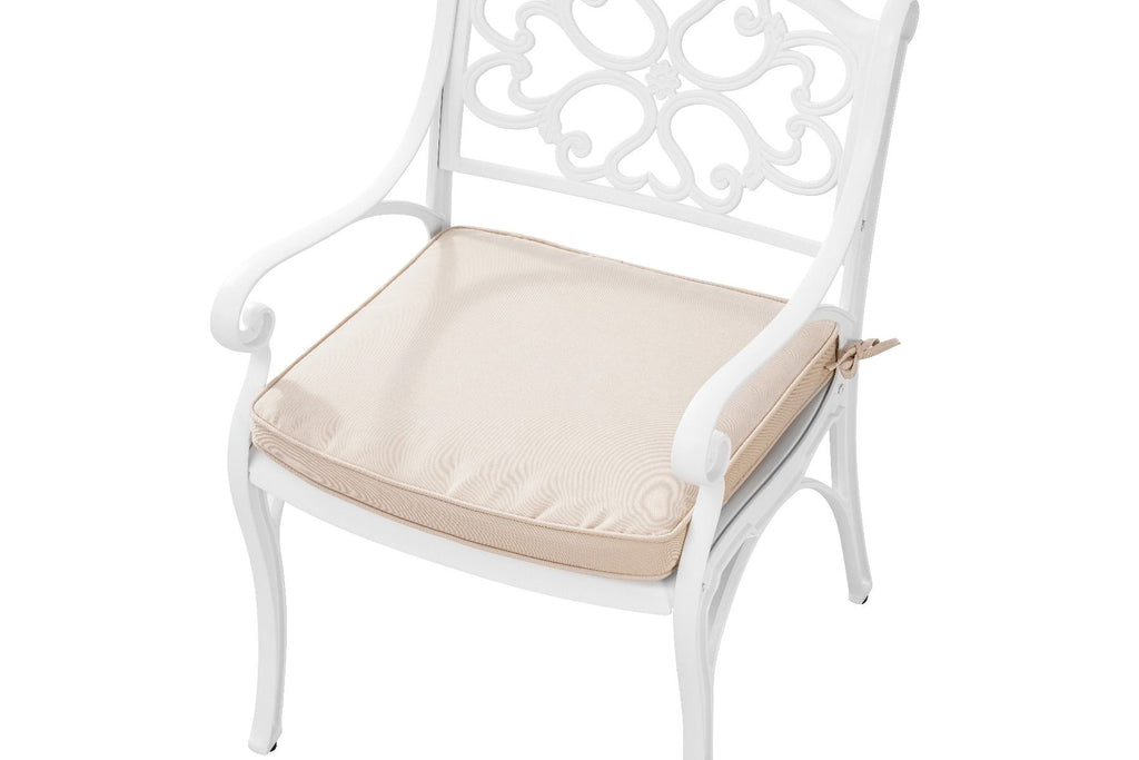 Mira 3pc Cast Aluminium Dining Set- Black or White