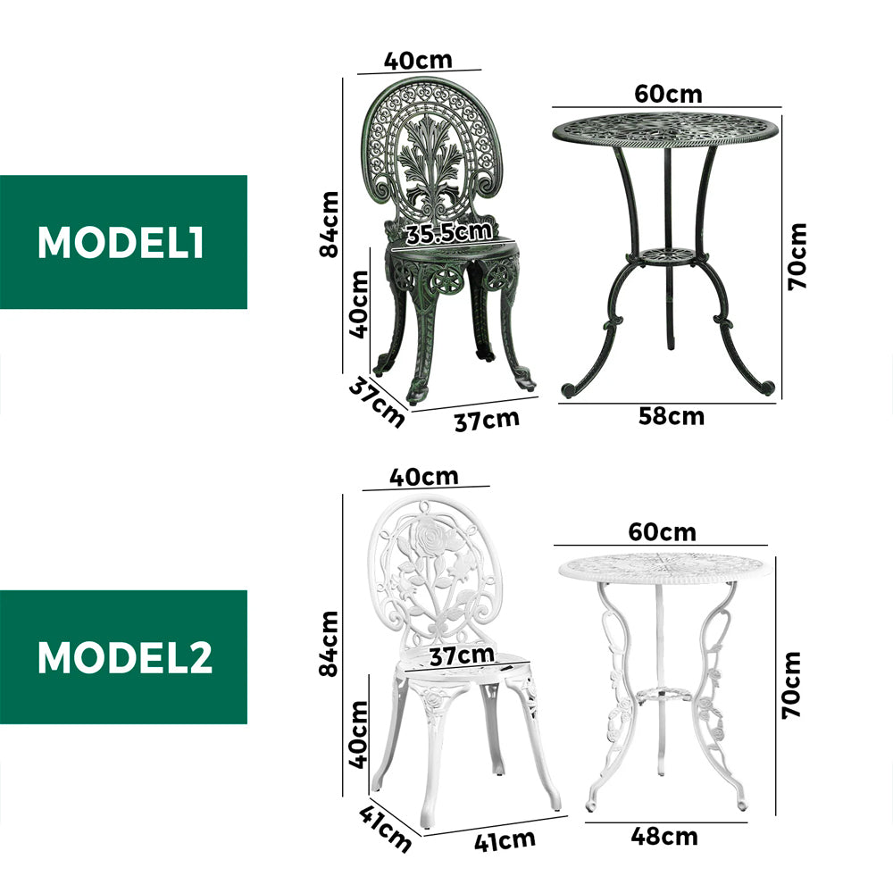 Santa Cruz 3pc Bistro Set - 4 cols