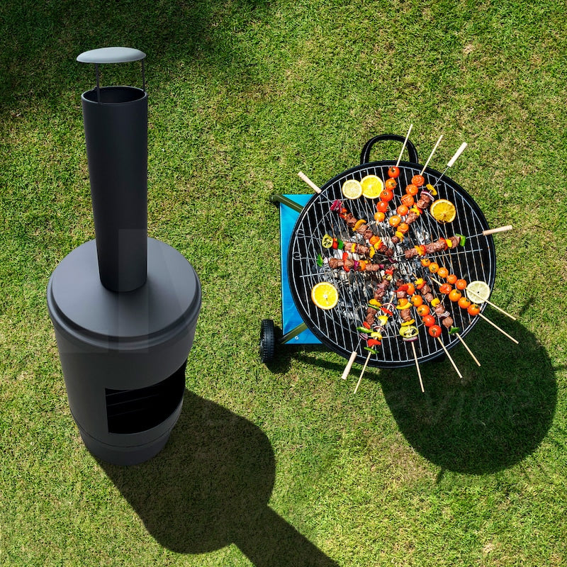 Calypso Portable Chimney Firepit 105cm w/Accessories