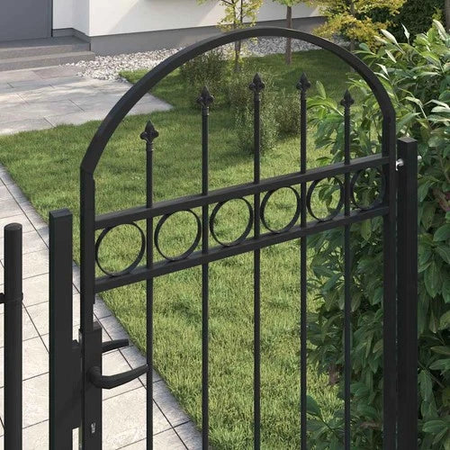 Cristina Steel Fence Gate with Arched Top