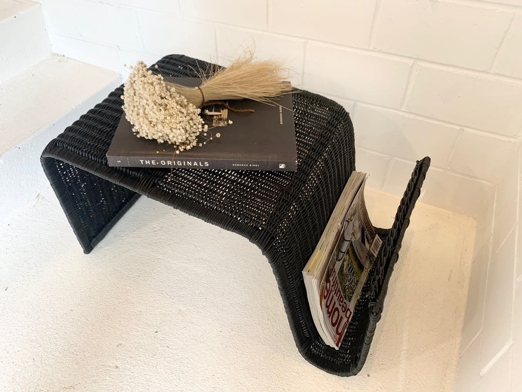 Oceana Wave Side Table / Magazine Rack