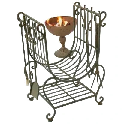 Rennes French Antique Style Firewood Rack