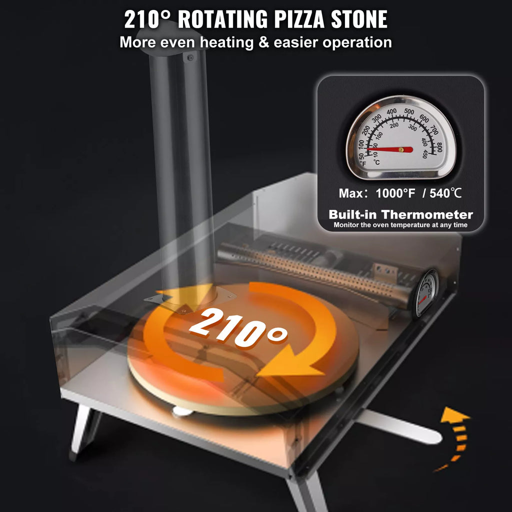 Francino 12" Outdoor Portable Pizza Oven - All Fuels