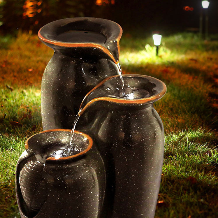 Sovann 3 Tier 52cm Hight Solar Fountain with LED