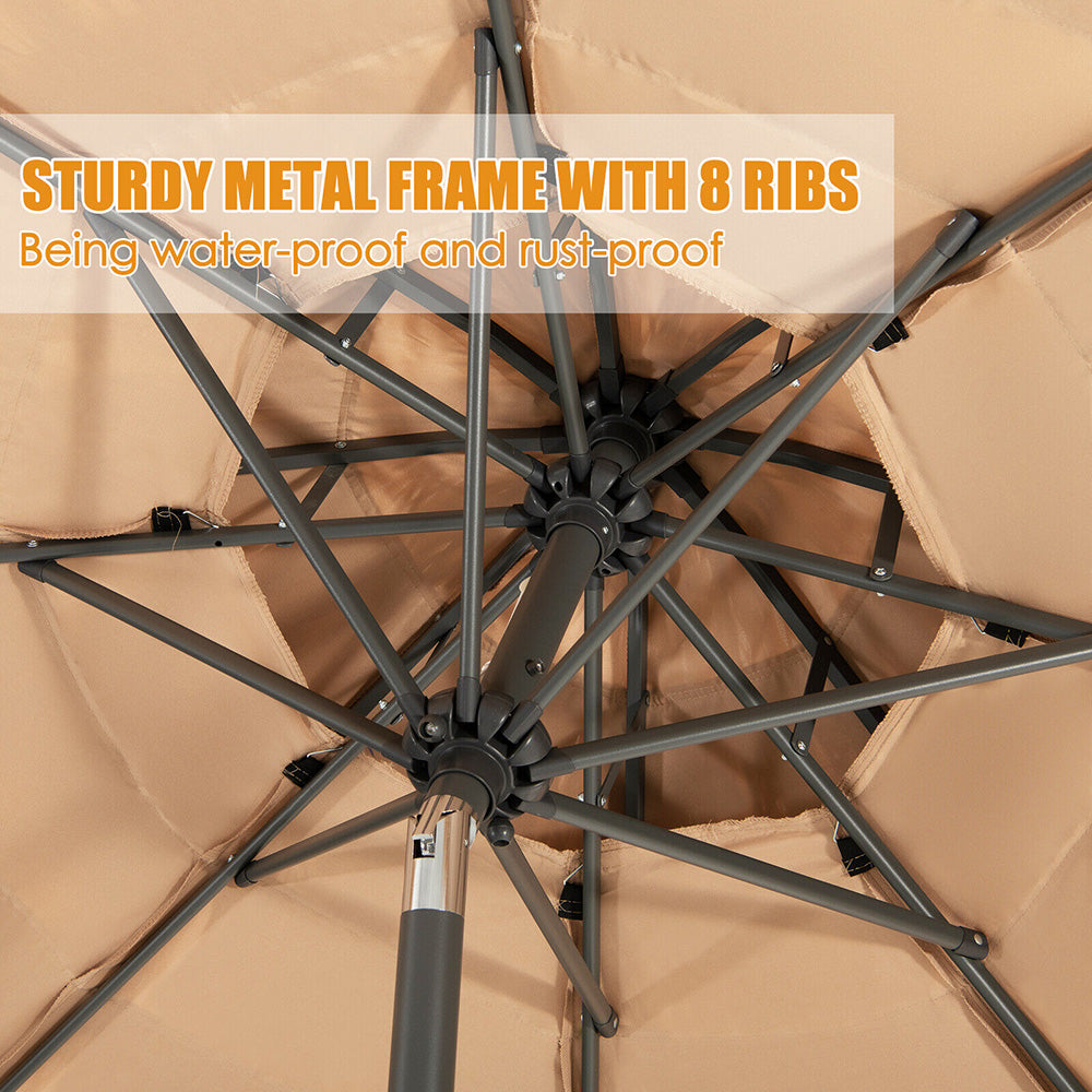 Molokai 2.7M Hula Thatched Patio/Beach Umbrella