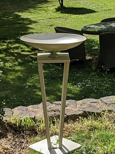 Francoise Metal Birdfeeder/Birdbath. 80cm H