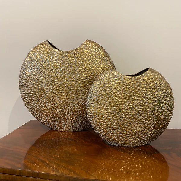 Sapphira Golden Vase - 2 Sizes