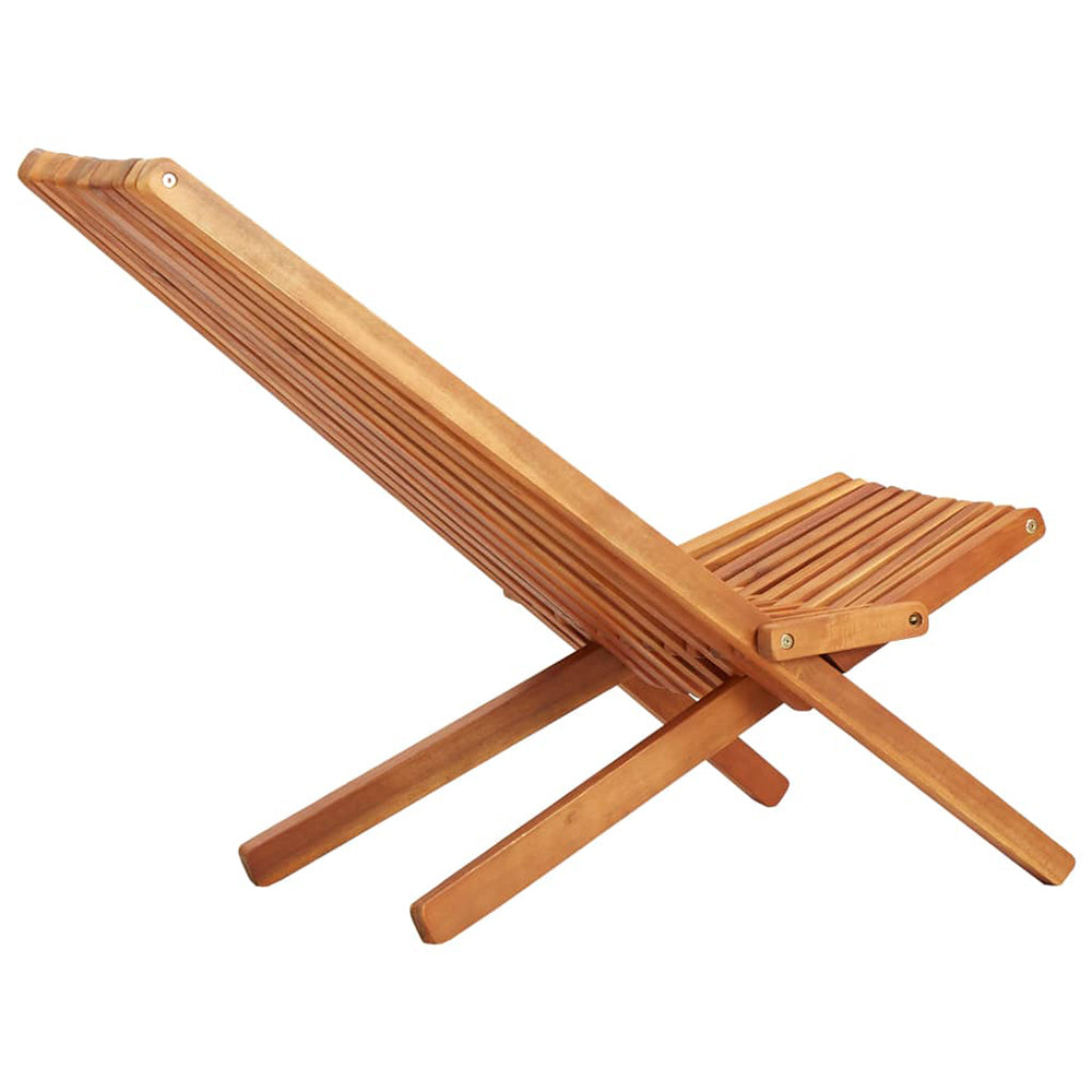 Collini Folding Outdoor Lounge Chair - Solid Acacia Wood
