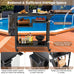 Zesta Moveable Outdoor Grill Cart