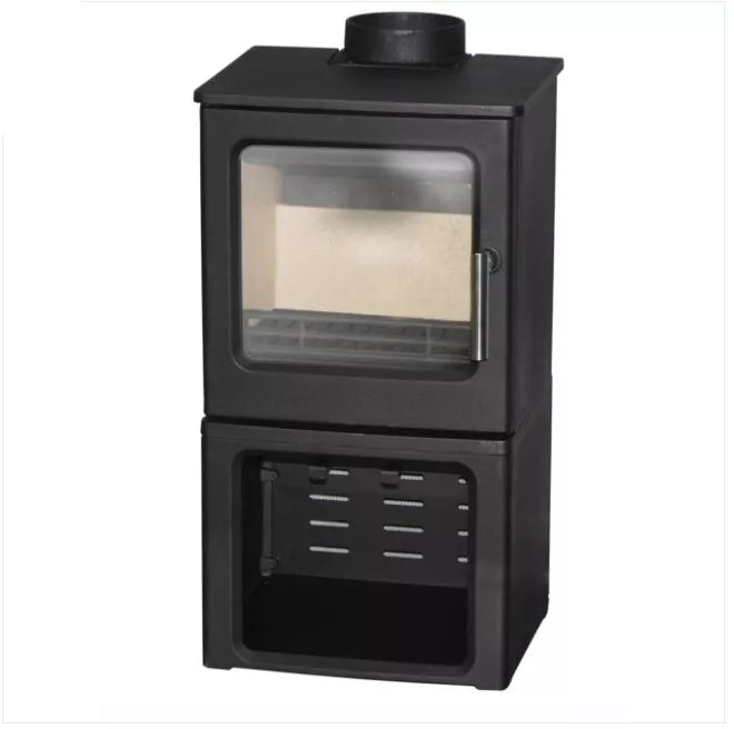 Terra 4.3KW Cast Iron Wood Pot Belly Heater - Up To 8 Square