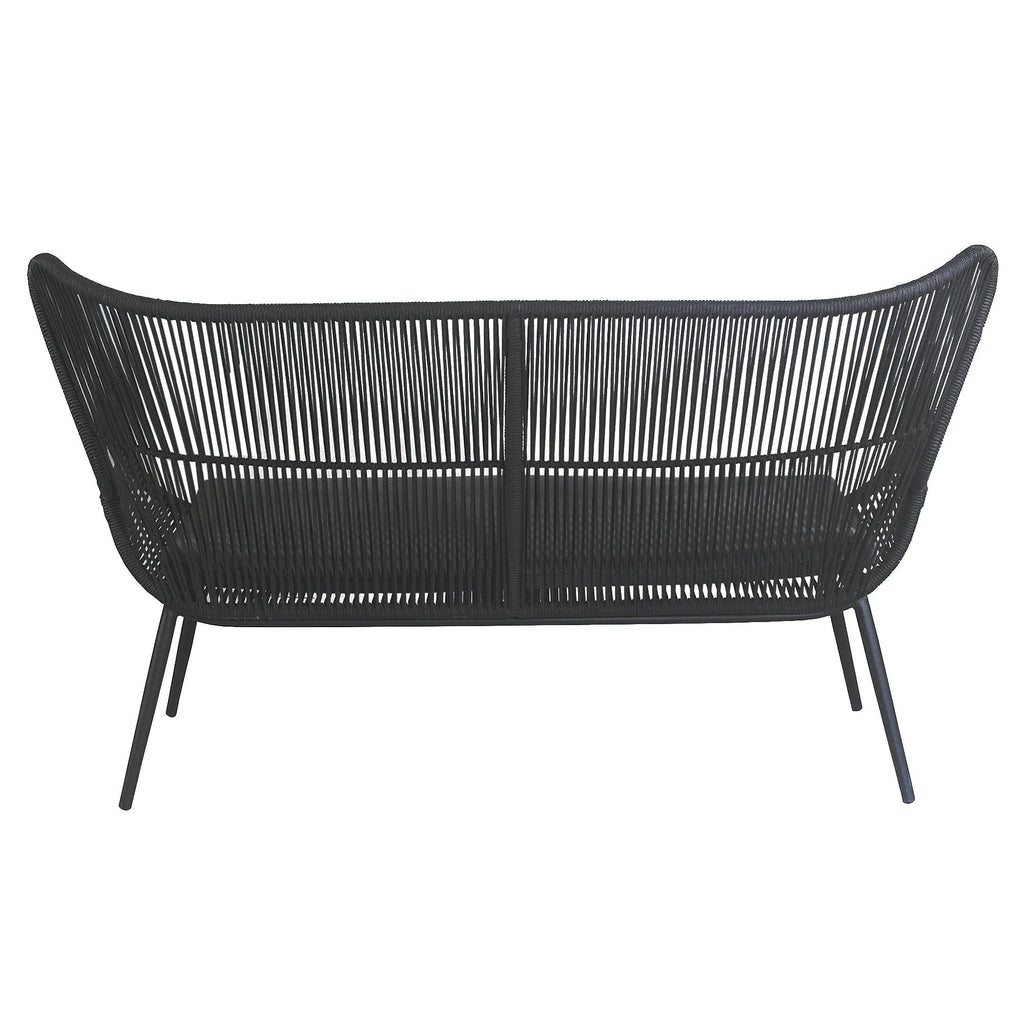 Alessia 4 Piece Woven Rope Outdoo Lounge Set