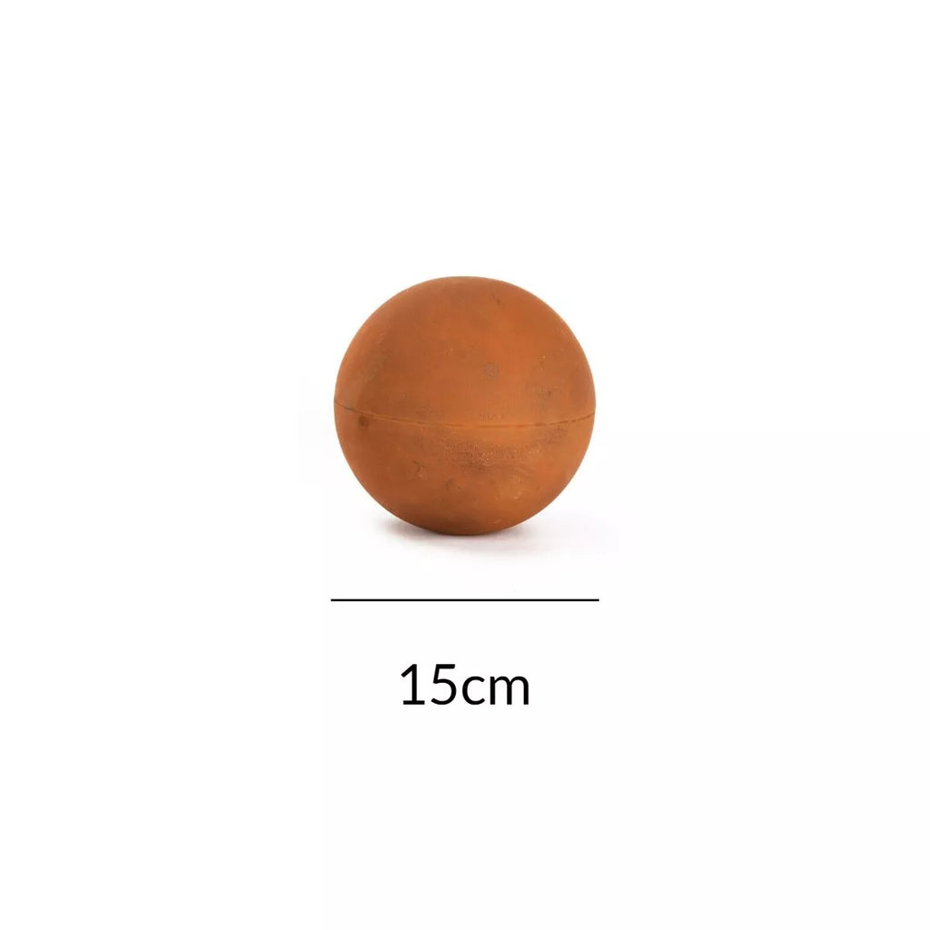 Oria 3 Rusty Round Metal Ball Spheres : 25/20/15cm