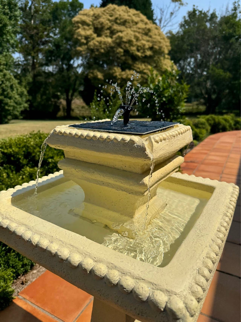 Alpette Solar Bird Bath Fountain