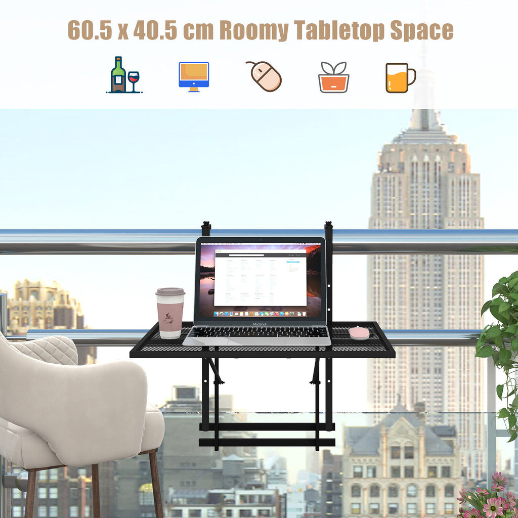 Folding Hanging Table 5-Level Height Adjustable