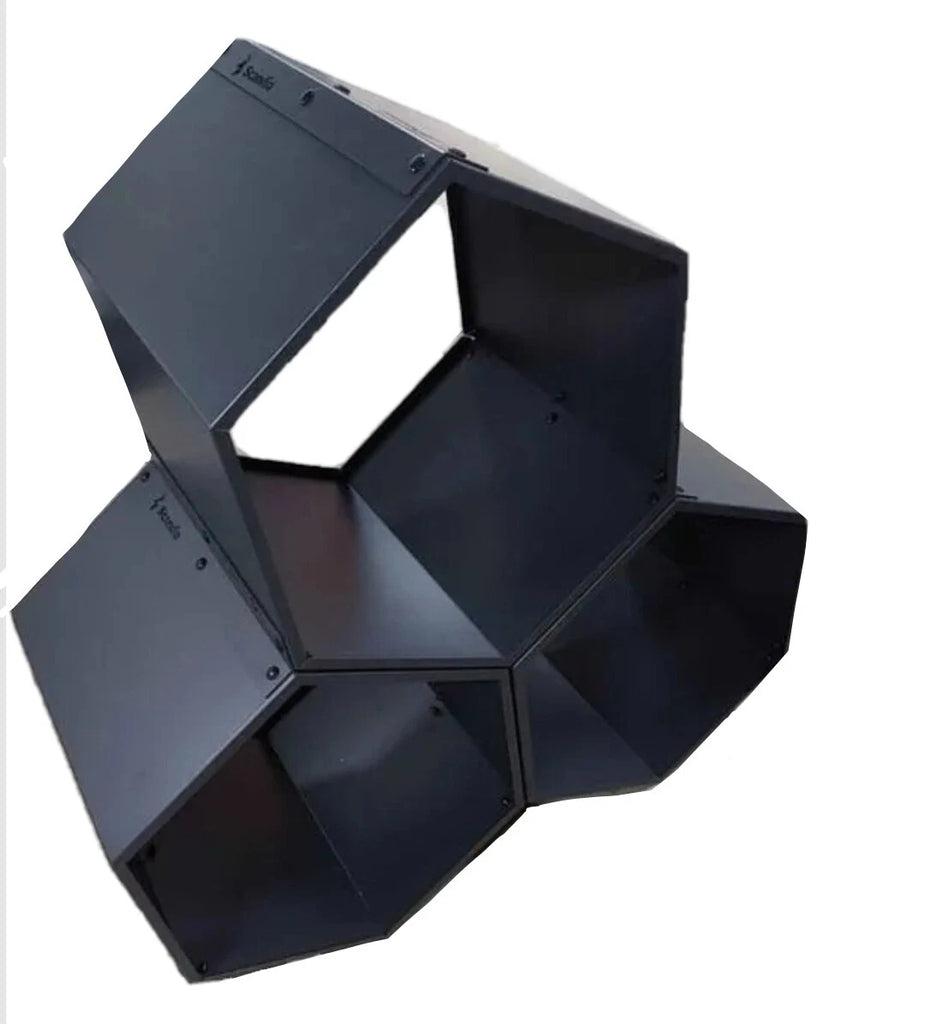 Mandala Hexagonal Firewood Storage Holder